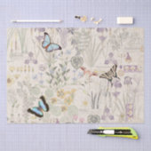 Französisches Kunst Nouveau Seidenpapier (Handwerk)