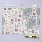 Französisches Kunst Nouveau Seidenpapier (Handwerk)