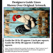 Französisches Land Barnyard Rooster DB7R Dekoupage Seidenpapier