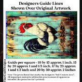 Französisches Land Barnyard Rooster DB7RF Decouver Seidenpapier