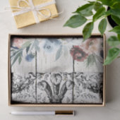 Französisches Land Floral Hampshire Sheep Seidenpapier (Geschenk)