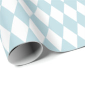 Französisches Land-Harlekin-Blau u. Weiß Geschenkpapier (Rolleneckpunkt)