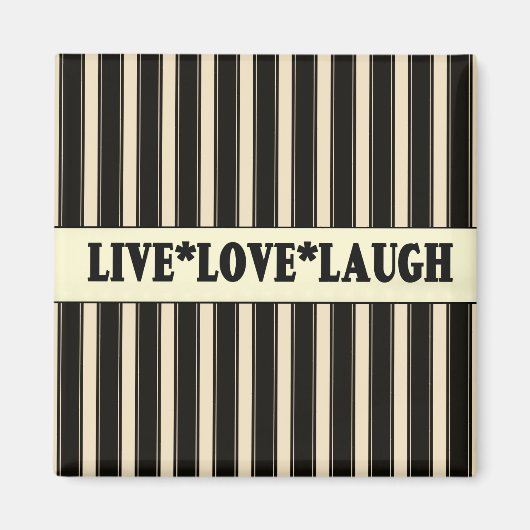 Französisches Land leben, Liebe, lachen Kühlschran Magnet (Vorne)