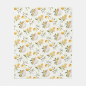 Französisches Land-Lemonen-Muster-Fleece-Decke Fleecedecke (Vorderseite)
