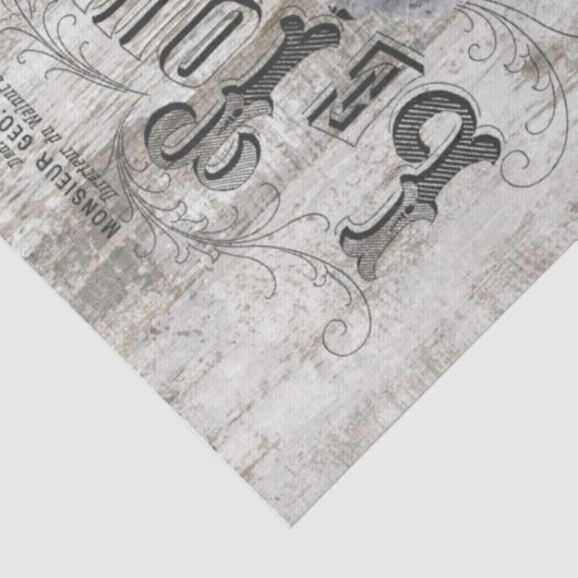 Französisches Land Lila Floral Bunny Seidenpapier (Detail)