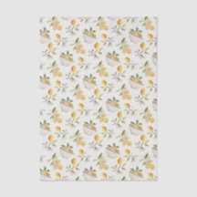 Französisches Land-Limonen-Muster-Seidenpapier