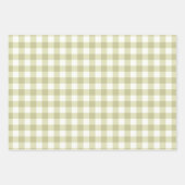 Französisches Land Meadow Gingham - Salbei grün ka Geschenkpapier Set (Vorderseite 2)