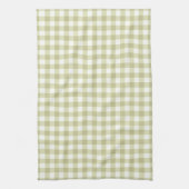 Französisches Land Meadow Gingham - Salbei grün ka Geschirrtuch (Vertikal)
