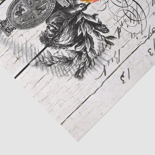 Französisches Land Seidenpapier (Detail)