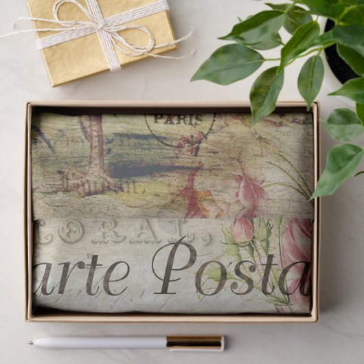 Französisches Land Vibrany Red Rooster Seidenpapier (Geschenk)