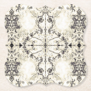 Französisches Land-Vintages Champagne-Mosaik durc Untersetzer