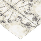 Französisches Land-Vintages Champagne-Mosaik durch Tischdecke (Schrägansicht)