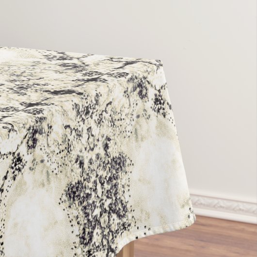 Französisches Land-Vintages Champagne-Mosaik durch Tischdecke (Beispiel)