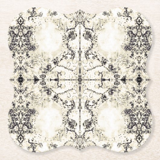 Französisches Land-Vintages Champagne-Mosaik durch Untersetzer (Vorderseite)