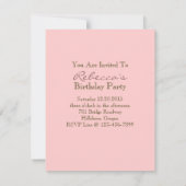 französisches Landgartengeburtstags-Tee-Party Einladung (Rückseite)