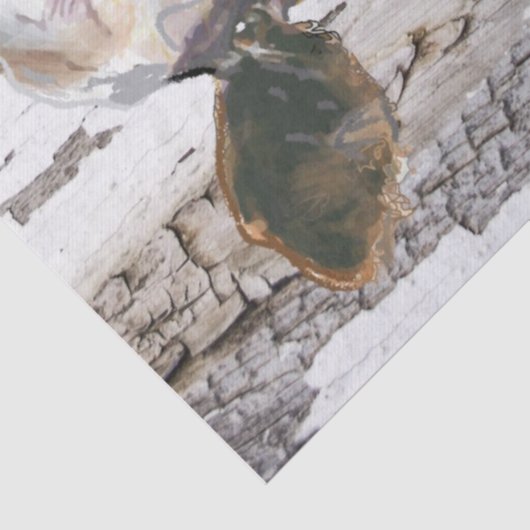 Französisches Landkuh-Zuchtschiff Seidenpapier (Detail)