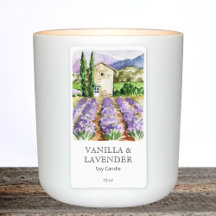 Französisches Lavendel-Label für Wasserfarben