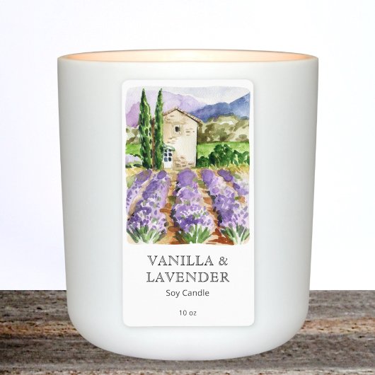 Französisches Lavendel-Label für Wasserfarben