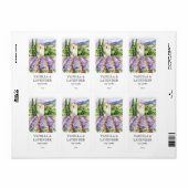 Französisches Lavendel-Label für Wasserfarben (Vorne)