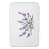 Französisches Lavendel-Muster. Aquarell Badematte (Vorderseite Vertikal)