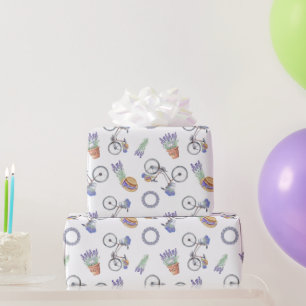 Französisches Lavendel-Muster Geschenkpapier