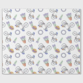 Französisches Lavendel-Muster Geschenkpapier (Flach)