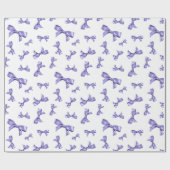 Französisches Lavendel-Muster Geschenkpapier (Flach)