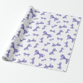 Französisches Lavendel-Muster Geschenkpapier (Ungerollt)