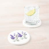 Französisches Lavendel-Muster Getränkeuntersetzer (Seite)
