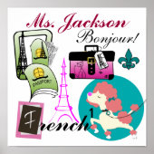 Französisches Lehrerposter / Zeichen - SRF Poster (Vorne)