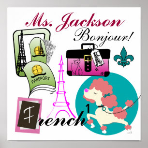 Französisches Lehrerposter / Zeichen - SRF Poster