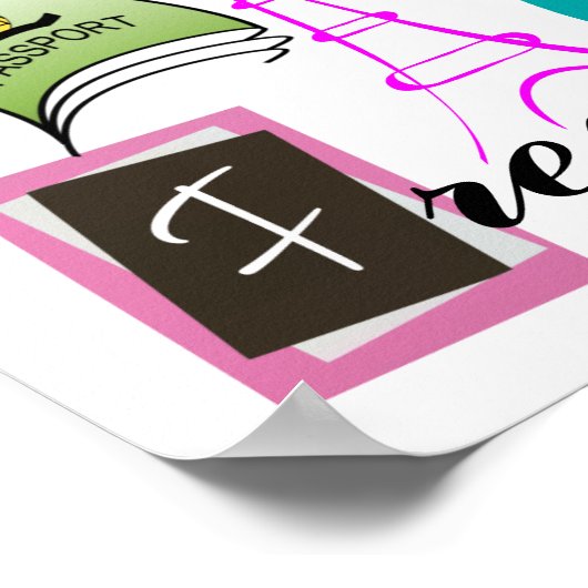 Französisches Lehrerposter / Zeichen - SRF Poster (Ecke)