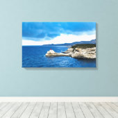 Französisches Leuchtturm Leinwanddruck (Insitu (Holzboden))