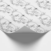 Französisches Liebe-Zitat Geschenkpapier (Ecke)