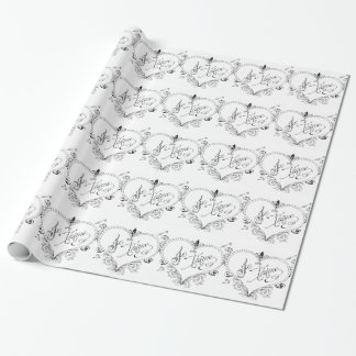 Französisches Liebe-Zitat Geschenkpapier