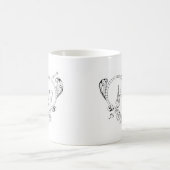 Französisches Liebe-Zitat Kaffeetasse (Mittel)