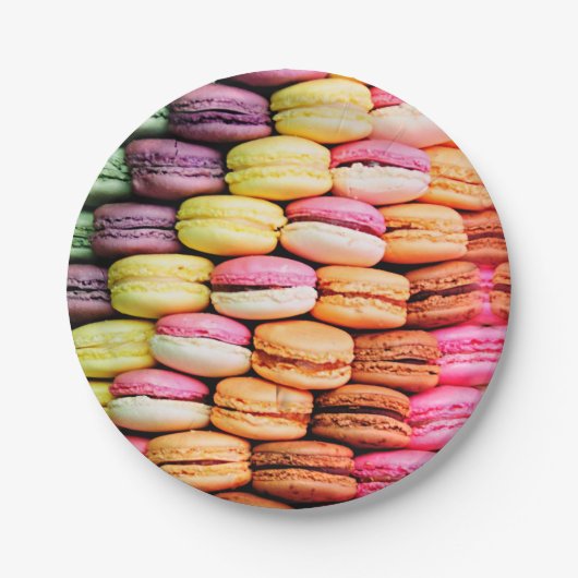 Französisches macaron pappteller (Vorderseite)