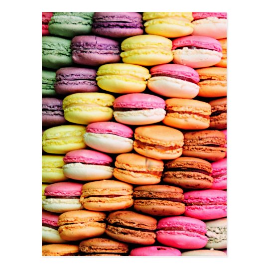 Franzosisches Macaron Postkarte Zazzle De