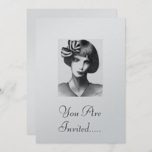 Französisches Mädchen Einladung