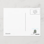 französisches Mädchen Postkarte (Rückseite)