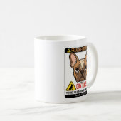 Französisches Mama-Fuel-Warnschild-Design Kaffeetasse (VorderseiteRechts)
