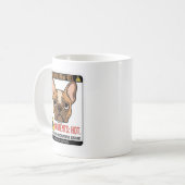 Französisches Mama-Fuel-Warnschild-Design Kaffeetasse (Vorderseite Links)