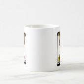 Französisches Mama-Fuel-Warnschild-Design Kaffeetasse (Mittel)