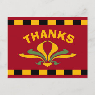 Französisches Marktschild , DANKE, Postkarte