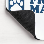 Französisches Mastiff-Blau Mousepad (Ecke)