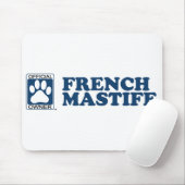 Französisches Mastiff-Blau Mousepad (Mit Mouse)
