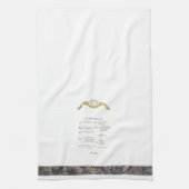 Französisches Menü Küchentuch (Vertikal)