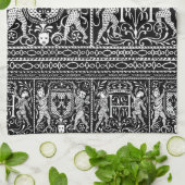 Französisches mittelalterliches geschirrtuch (Gefaltet)