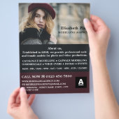 Französisches Modell, Modellierungsagentur, Muster Flyer (Hand)
