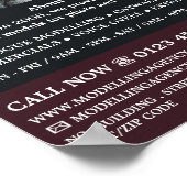 Französisches Modell, Modellierungsagentur, Muster Poster (Ecke)